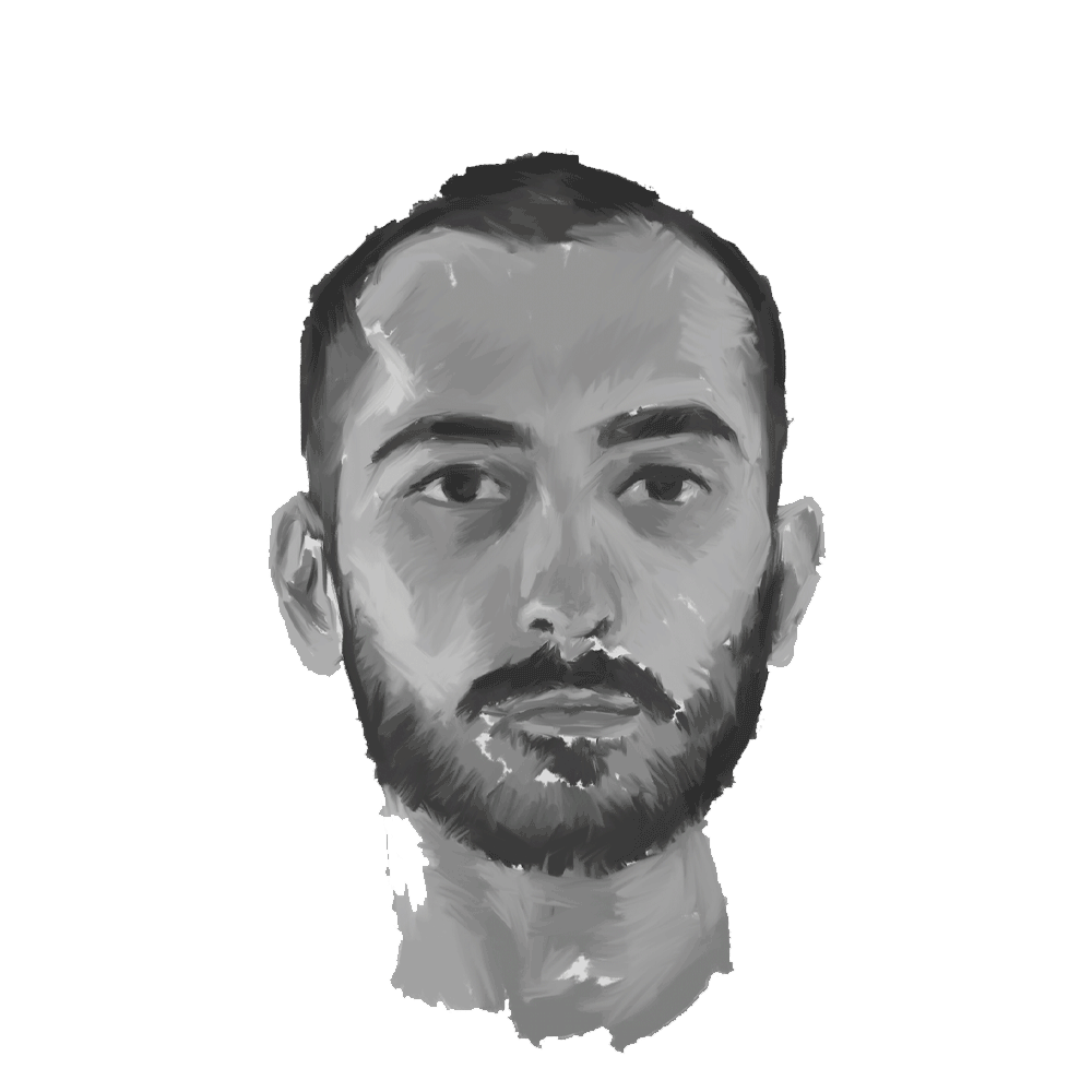 Animated 3D portrait of the author